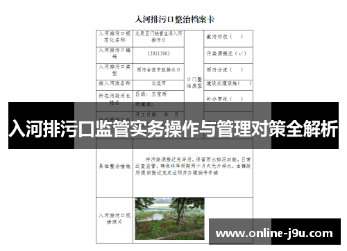 入河排污口监管实务操作与管理对策全解析