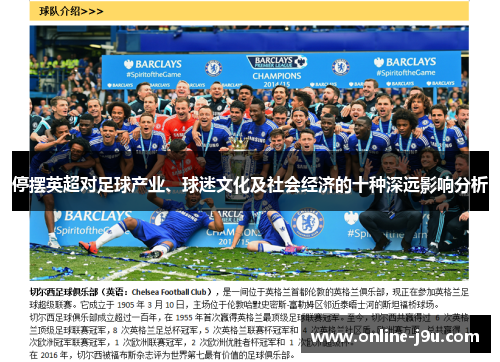 停摆英超对足球产业、球迷文化及社会经济的十种深远影响分析